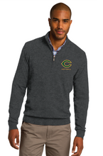 1/2-Zip Sweater / Charcoal Heather / Cox High School Softball