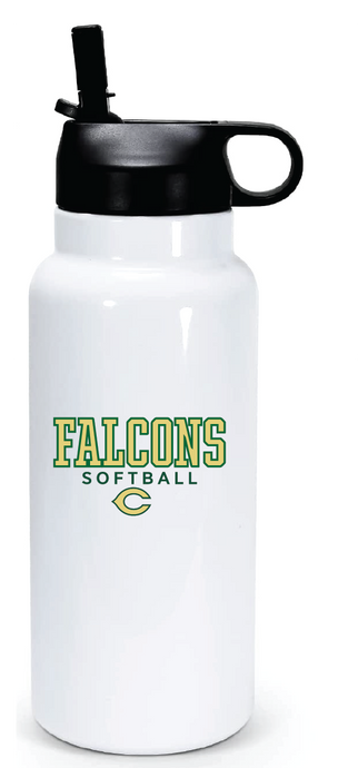 32oz Stainless Steel Water Bottle / Cox High School Softball