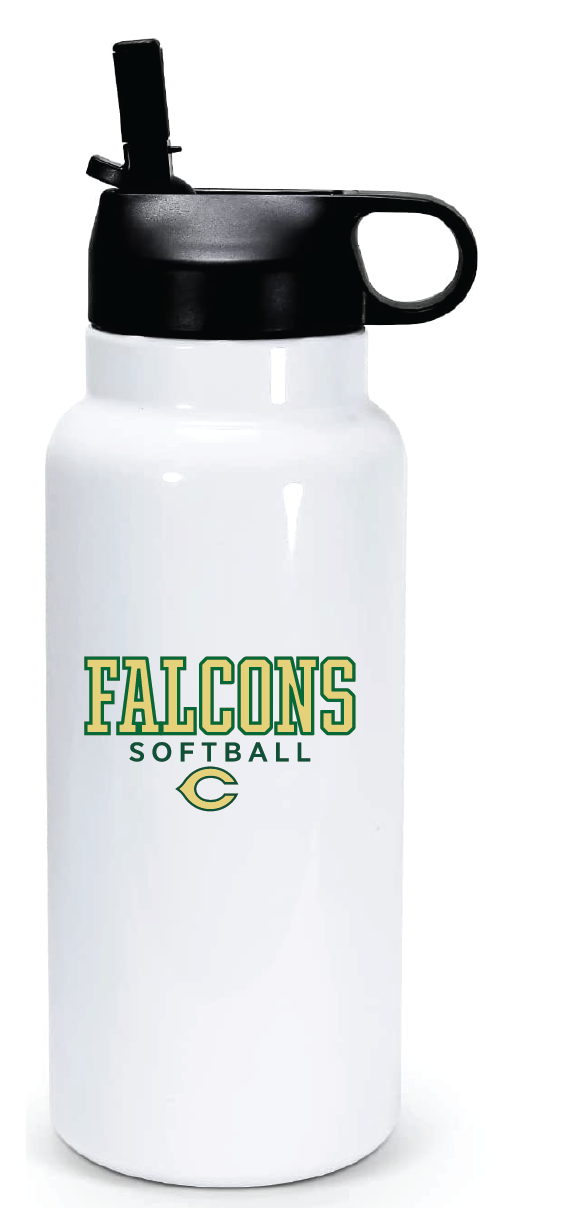 32oz Stainless Steel Water Bottle / Cox High School Softball