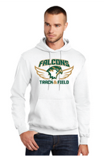 Core Fleece Pullover Hooded Sweatshirt / White / Cox High School Track and Field