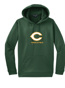 Fleece Hooded Pullover / Forest Green / Cox High School Track and Field