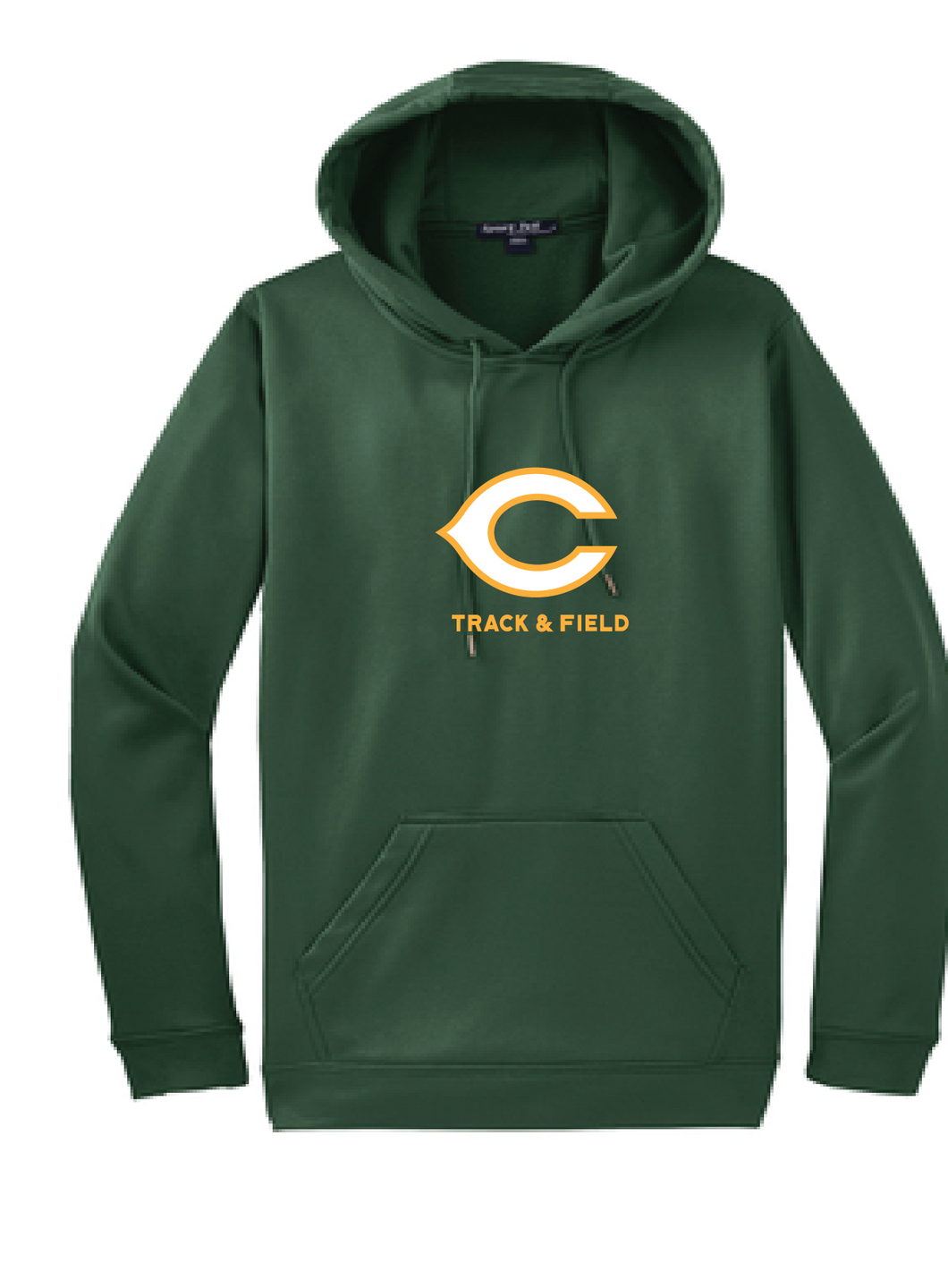 Fleece Hooded Pullover / Forest Green / Cox High School Track and Field