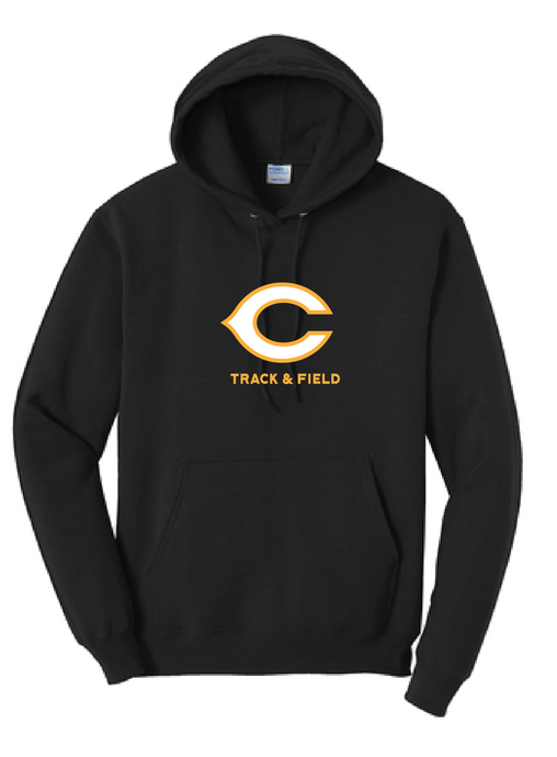 Core Fleece Pullover Hooded Sweatshirt / Black / Cox High School Track and Field