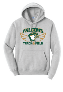 Core Fleece Pullover Hooded Sweatshirt / Ash / Cox High School Track and Field