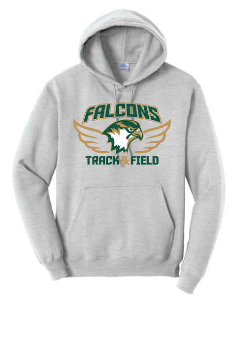 Core Fleece Pullover Hooded Sweatshirt / Ash / Cox High School Track and Field