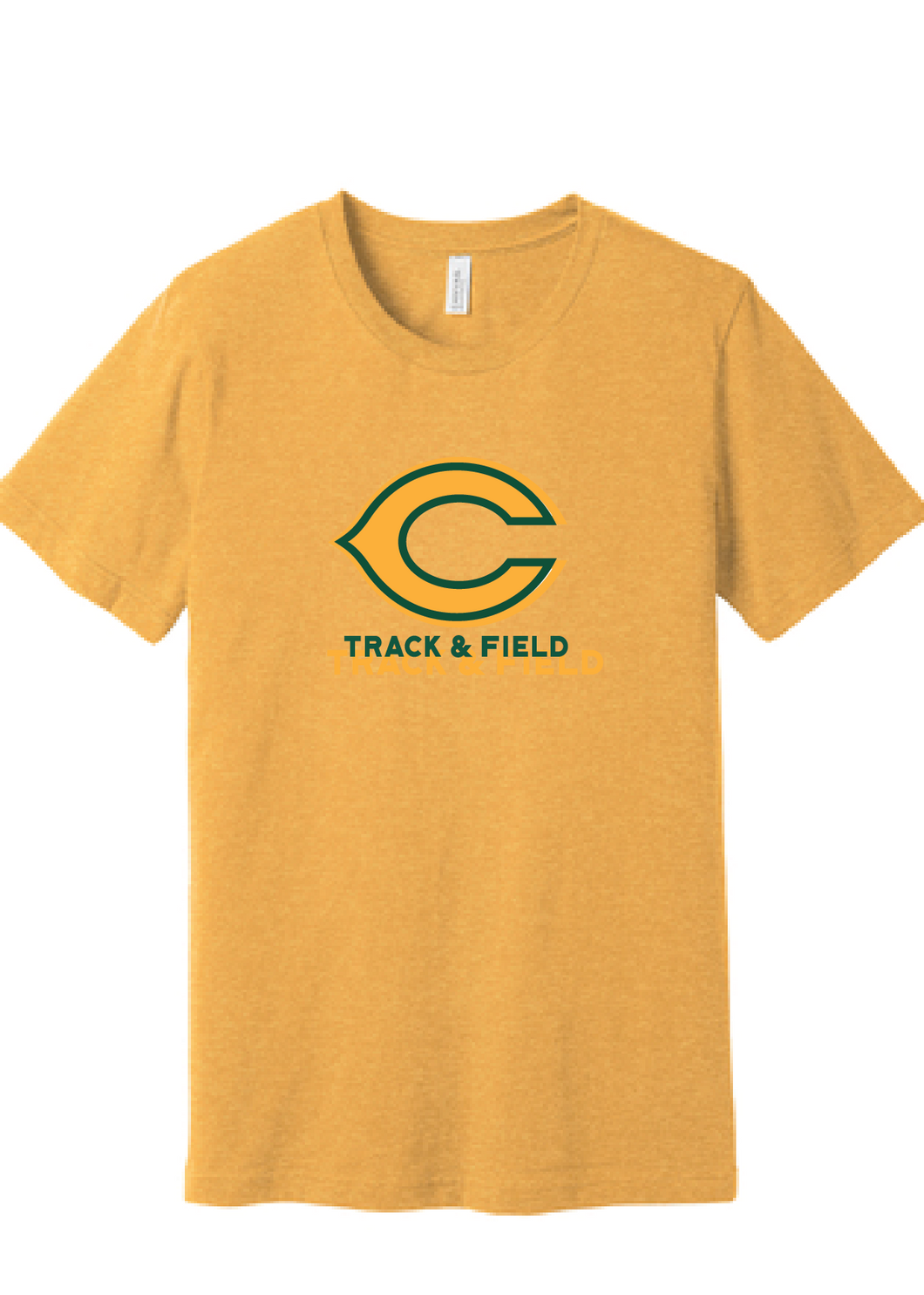 Heavyweight Ring Spun Tee / Citrus / Cox High School Track and Field