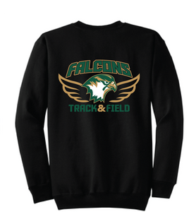Core Fleece Crewneck Sweatshirt / Black / Cox High School Track and Field