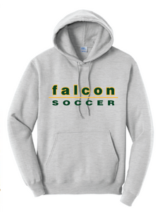 Core Fleece Pullover Hooded Sweatshirt / Ash / Cox High School Soccer