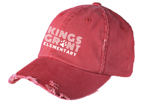 Distressed Cap / Heather Red / Kings Grant Elementary