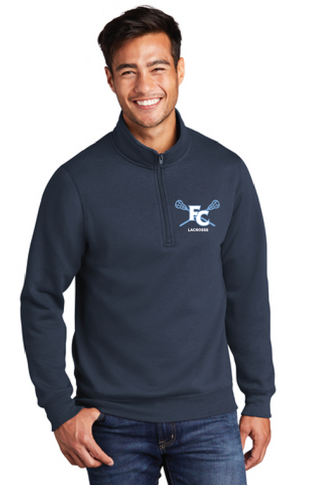 Core Fleece 1/4-Zip Pullover Sweatshirt / Navy / First Colonial High School Lacrosse