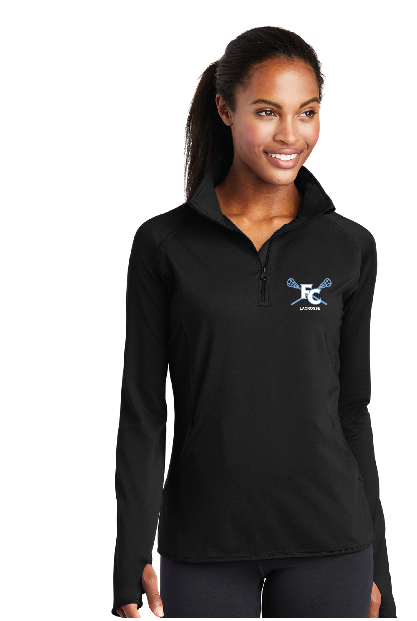 Stretch 1/2-Zip Pullover / Black / First Colonial High School Lacrosse