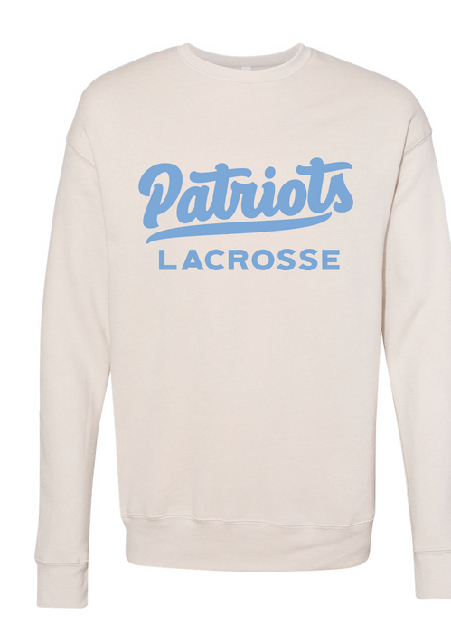 Sponge Fleece Drop Shoulder Crewneck Sweatshirt / Heather Dust / First Colonial High School Lacrosse