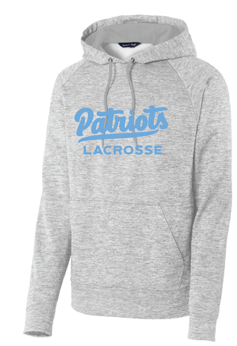 Electric Heather Fleece Hooded Pullover / Silver / First Colonial High School Lacrosse