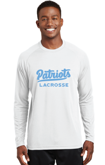 Long Sleeve Raglan T-Shirt / White / First Colonial High School Lacrosse