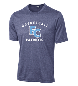 Performance Heather Contender Tee / True Heather Navy / First Colonial Basketball