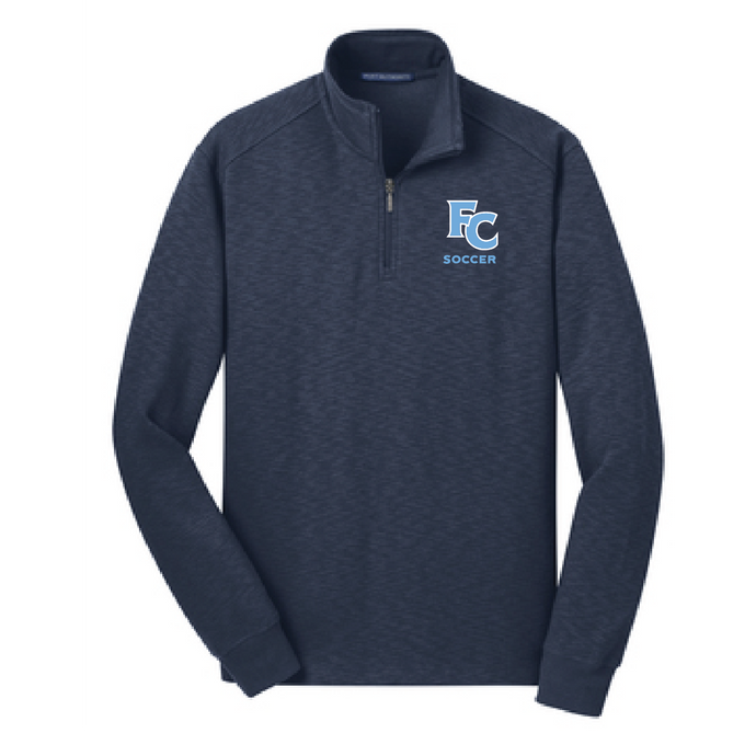 Slub Fleece 1/4-Zip Pullover / Navy / First Colonial High School Soccer