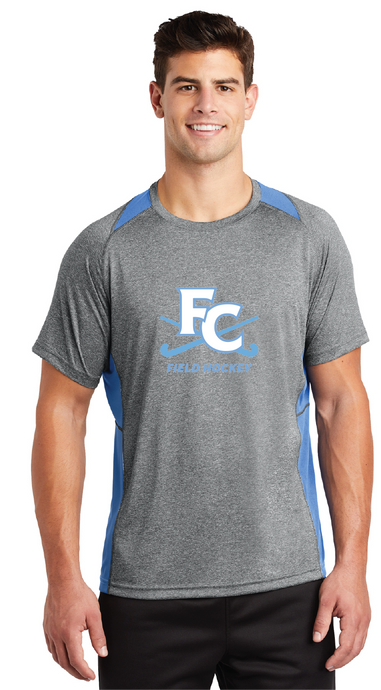 Heather Contender Performance Tee / Heather Gray & Blue / First Colonial Field Hockey