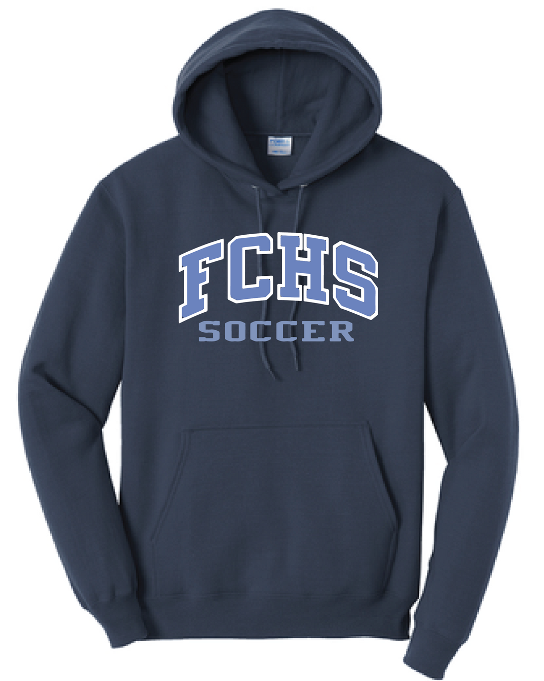 Stitch Embroidered Fleece Hooded Sweatshirt (FCHS Soccer) / Navy Blue / FC Soccer