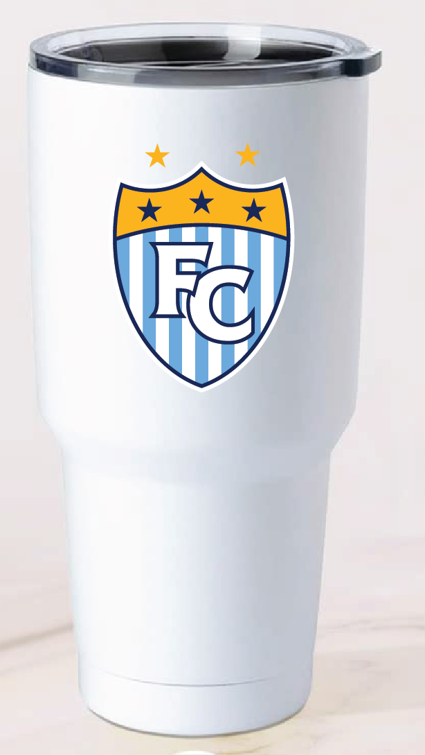 30oz Tumbler / White / First Colonial High School Soccer