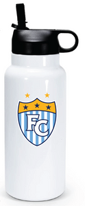 32 oz Double Wall Stainless Steel Water Bottle  / White / First Colonial High School Soccer