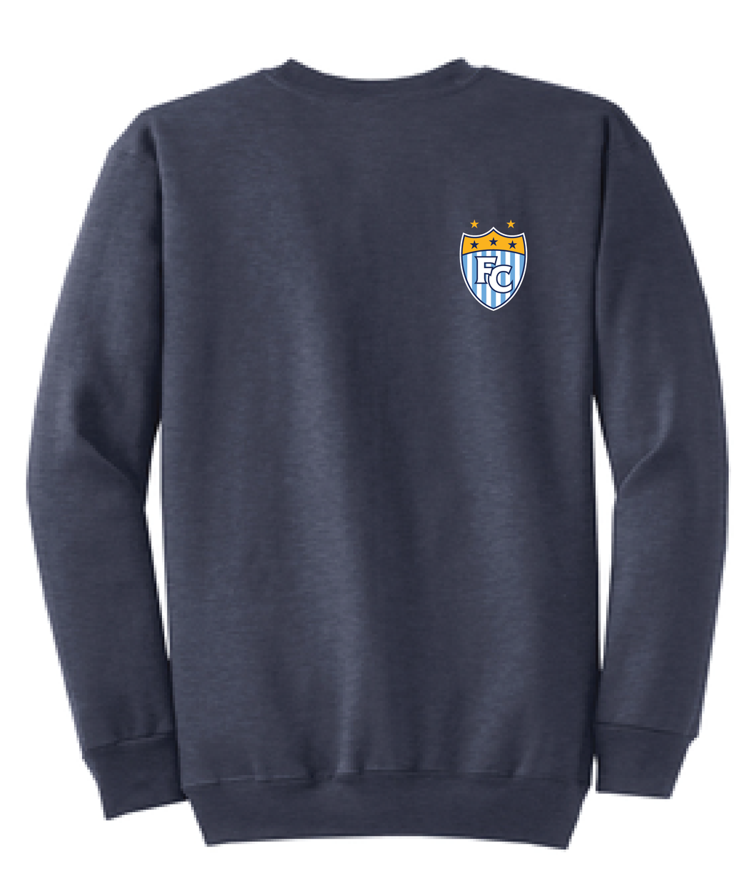 Fleece Crewneck Sweatshirt (FC Soccer Crest) / Navy / First Colonial Girls Soccer