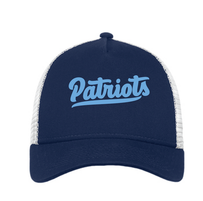 Snapback Trucker Hat / Navy & White / First Colonial