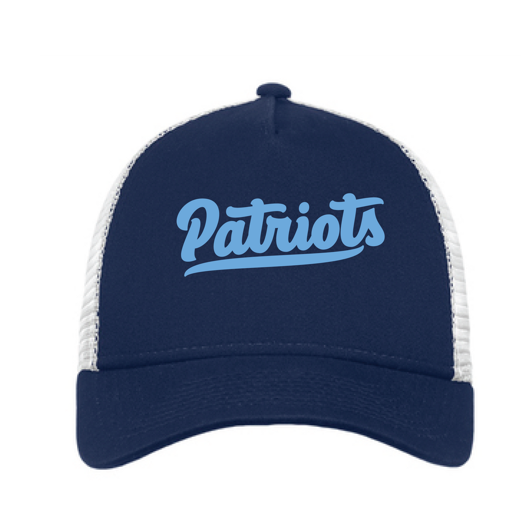 Snapback Trucker Hat / Navy & White / First Colonial