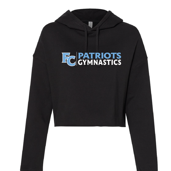 Lightweight Cropped Hooded Sweatshirt / Black / First Colonial Gymnastics