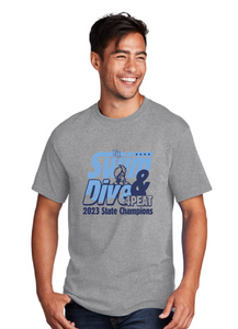 Core Cotton Tee / Athletic Heather / First Colonial High School Swim & Dive