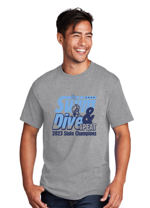 Core Cotton Tee / Athletic Heather / First Colonial High School Swim & Dive
