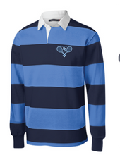 Classic Long Sleeve Rugby Polo / True Navy & Carolina Blue / FC Tennis