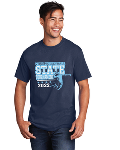 State Tourney Core Cotton Tee / Navy / First Colonial High School Volleyball