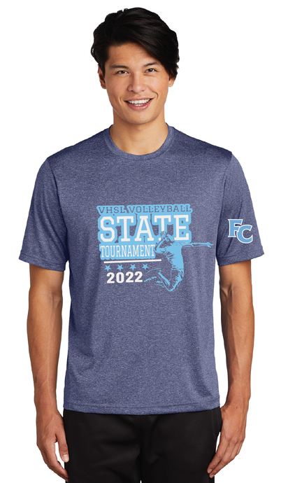 State Tourney Heather Contender Tee / Navy Heather / First Colonial High School Volleyball