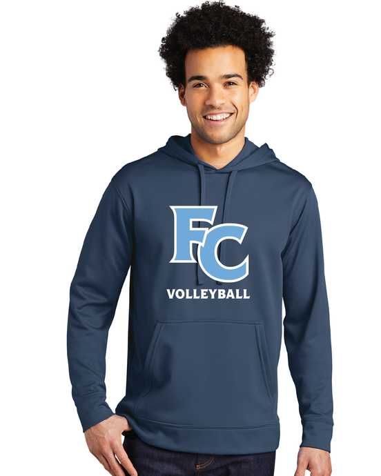 Performance Fleece Pullover Hooded Sweatshirt / Navy / First Colonial High School Volleyball