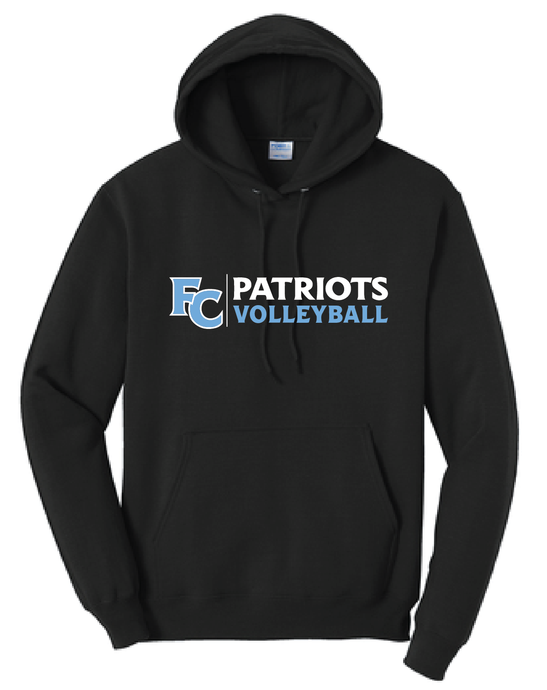 Core Fleece Pullover Hooded Sweatshirt / Black / First Colonial High School Volleyball