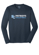 Perfect Tri Long Sleeve Tee / Navy / First Colonial High School Volleyball