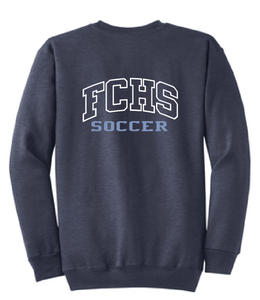FCHS Fleece Crewneck Sweatshirt / Navy Blue / First Colonial Soccer
