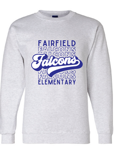 Core Fleece Crewneck Sweatshirt / Ash / Fairfield Elementary Staff