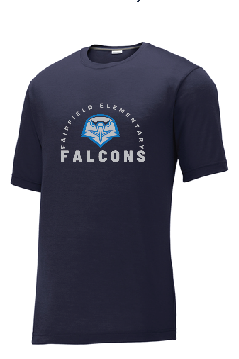 Cotton Touch Tee / Navy / Fairfield Elementary Staff