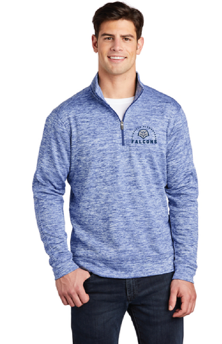 Electric Heather Fleece 1/4-Zip Pullover / Royal Electric / Fairfield Elementary Staff