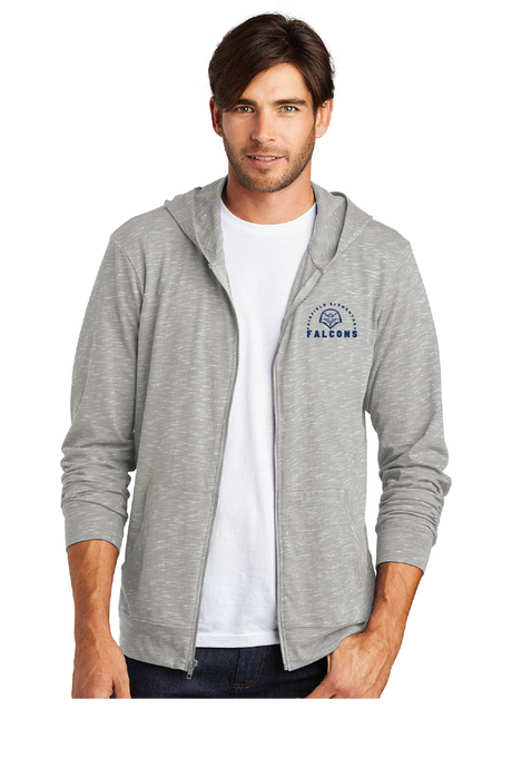 Medal Full-Zip Hoodie / Light Grey / Fairfield Elementary Staff