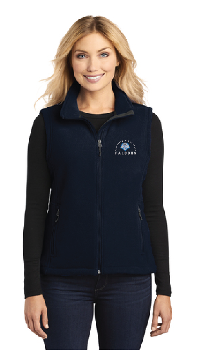 Ladies Value Fleece Vest / Navy / Fairfield Elementary Staff