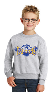 Core Fleece Crewneck Sweatshirt (Youth & Adult) / Ash / Fairfield Elementary School
