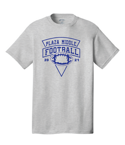 Short Sleeve Cotton T-Shirt (Youth & Adult) / Ash / Plaza Football