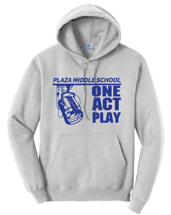 One Act Play Fleece Hooded Sweatshirt / Ash Gray / Plaza One Act Play