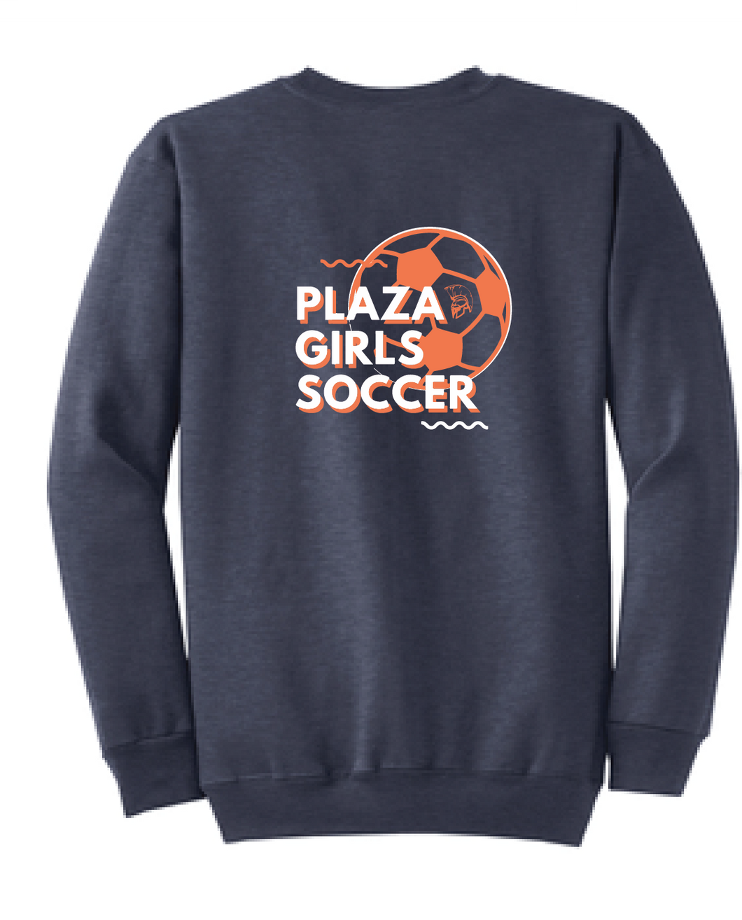 Crew neck Sweatshirt / Navy / Plaza Girls Soccer