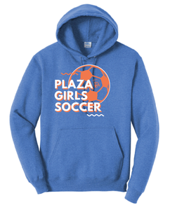 Fleece Hooded Sweatshirt / Heather Royal / Plaza Girls Soccer