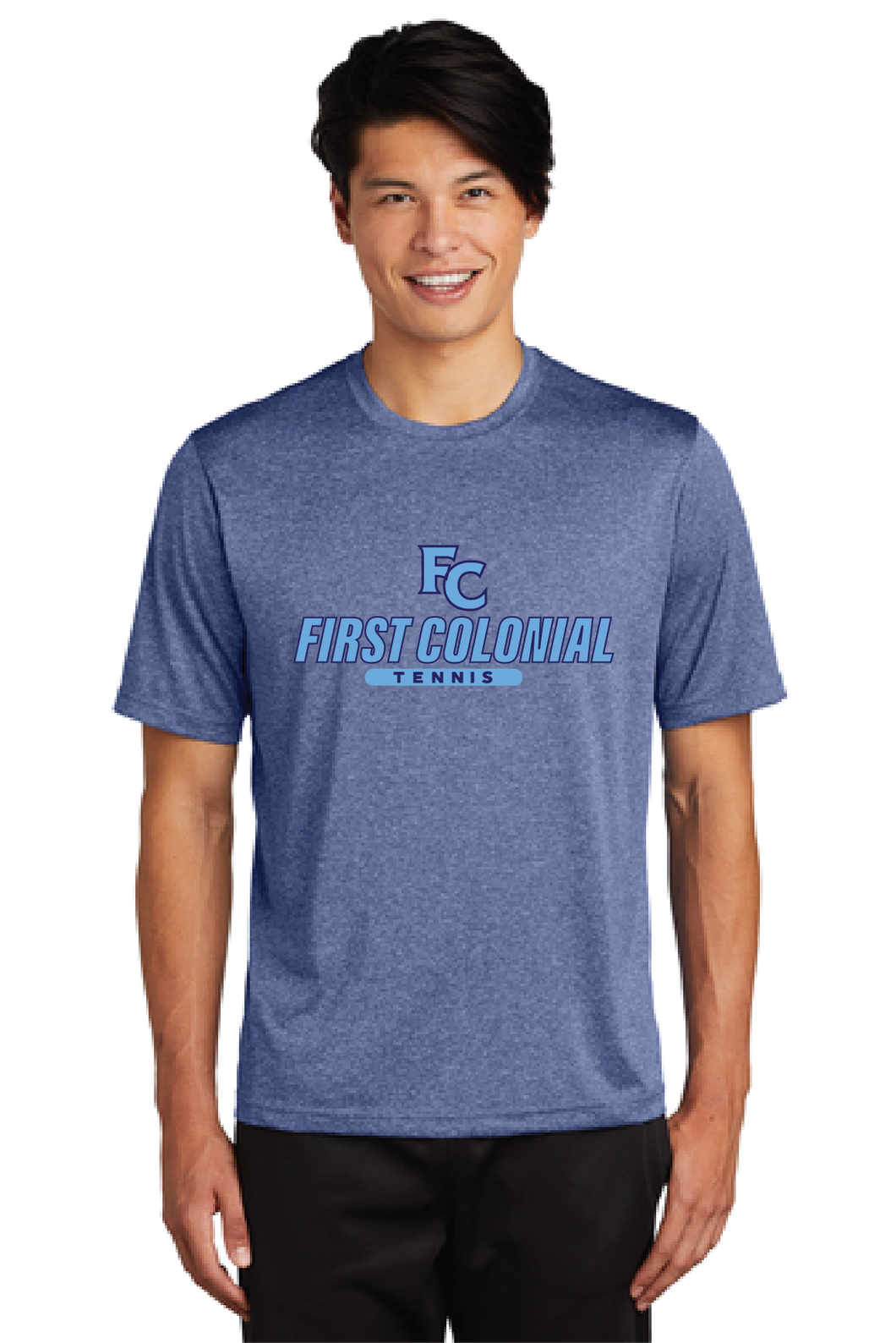 Heather Contender Tee  / True Navy Heather / First Colonial High School Tennis