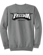 Core Fleece Crewneck Sweatshirt (Youth & Adult)  / Athletic Heather / Freedom Softball