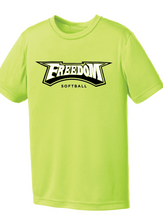 Performance Tee (Youth & Adult) / Neon Yellow / Freedom Softball
